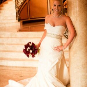 Romona Keveza Cream Bridal Corset